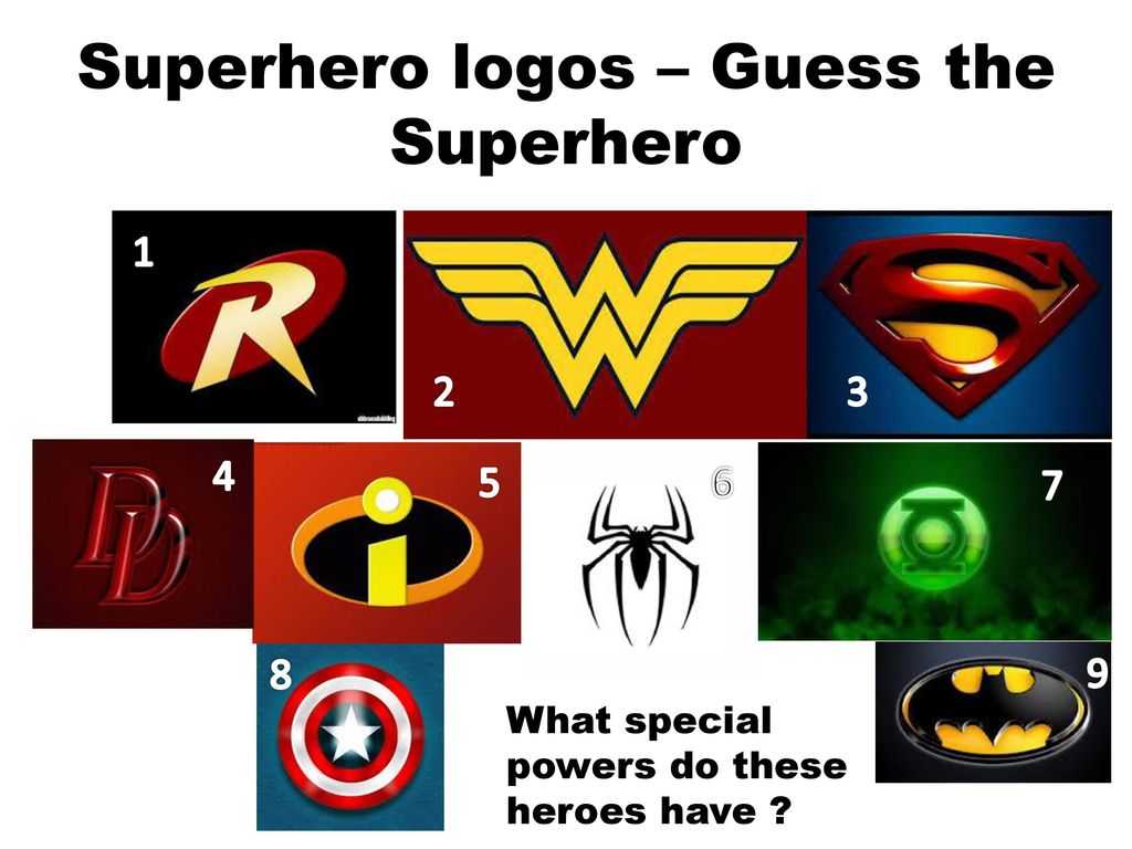 Guess the top superhero logo